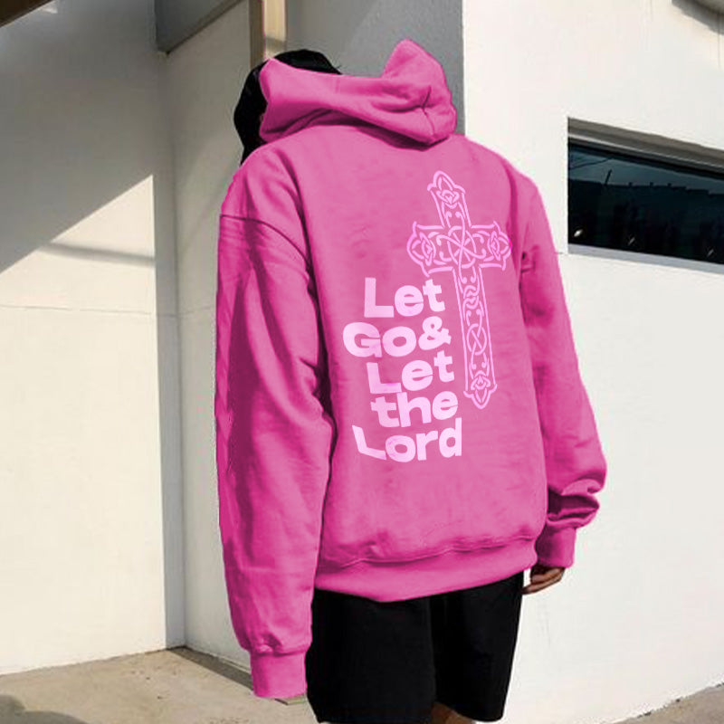 Let Go & Let The Lord Print Men's Hoodie