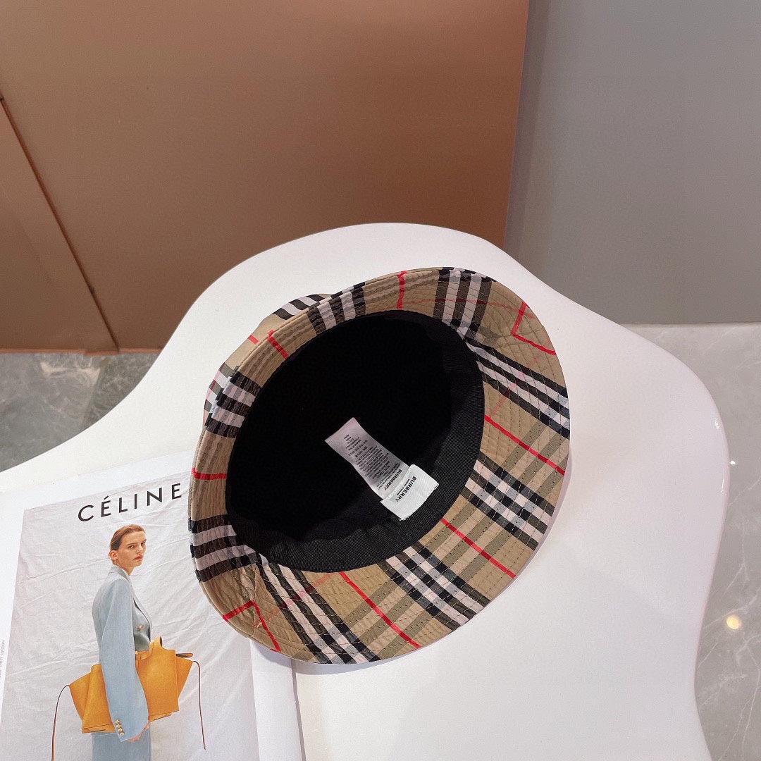 250527 New classic checkered fisherman's hat