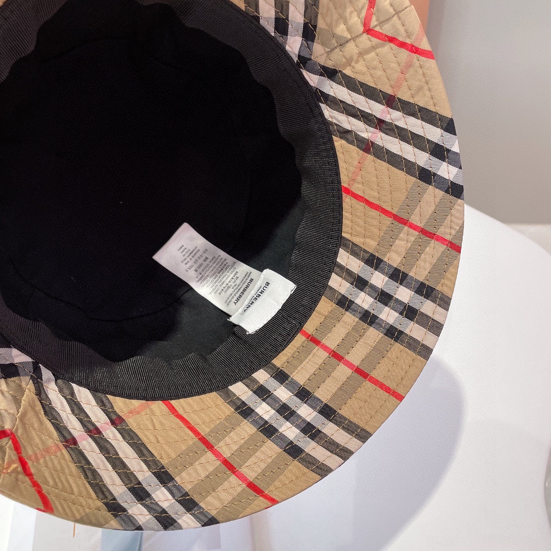 250527 New classic checkered fisherman's hat