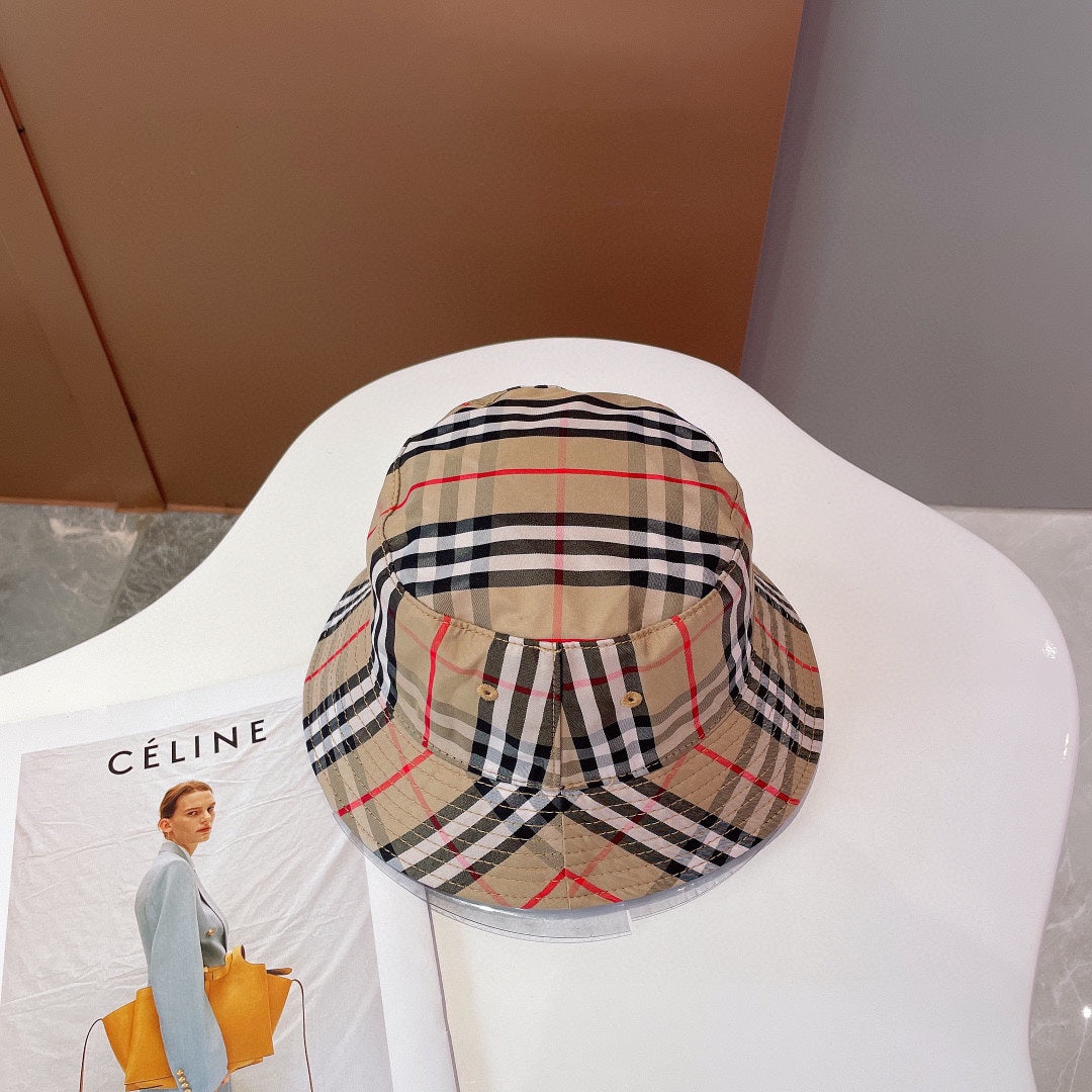 250527 New classic checkered fisherman's hat