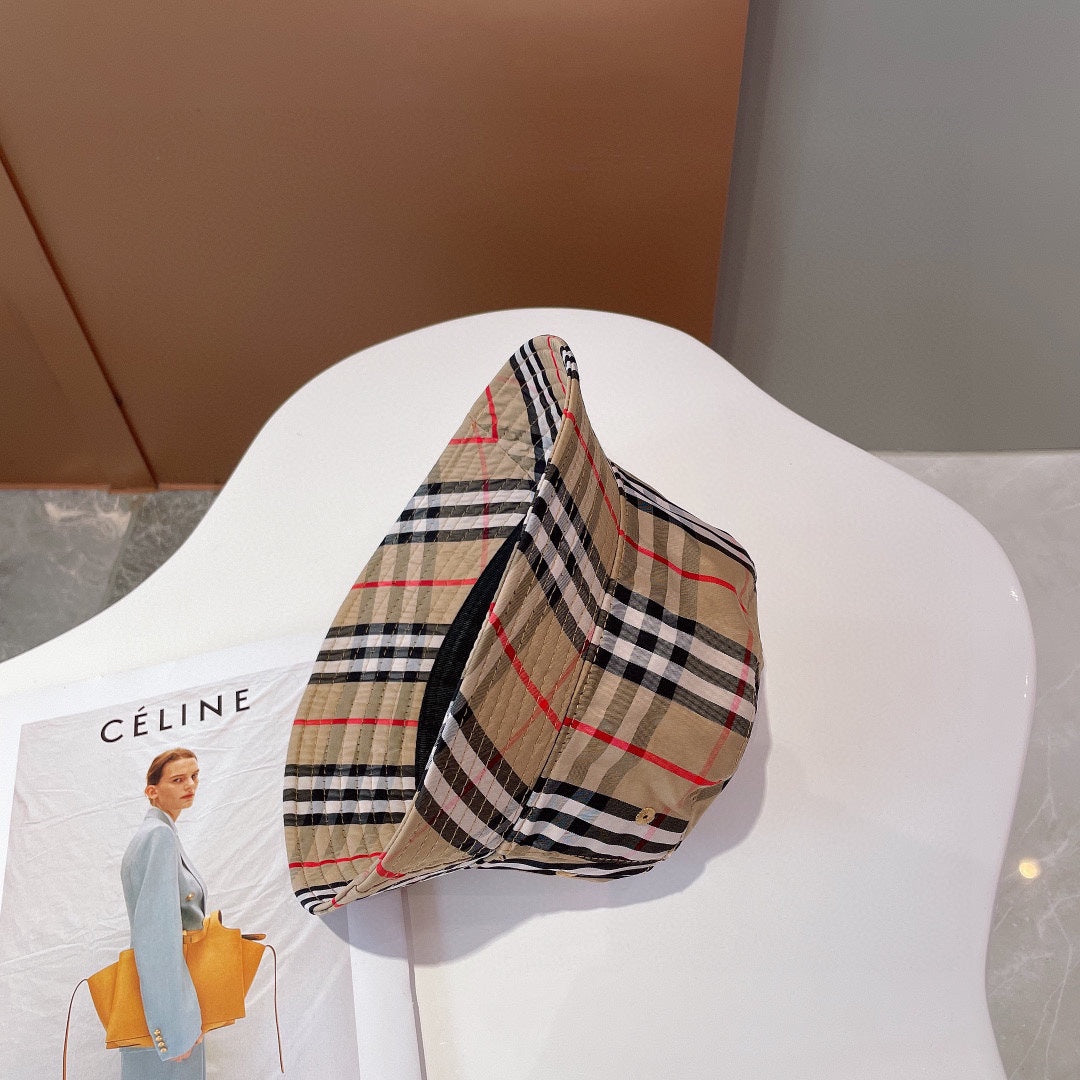 250527 New classic checkered fisherman's hat