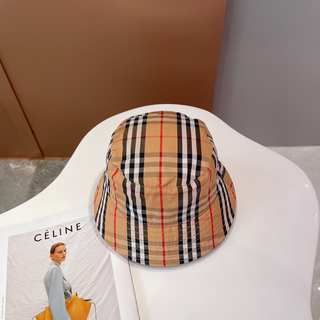 250527 New classic checkered fisherman's hat