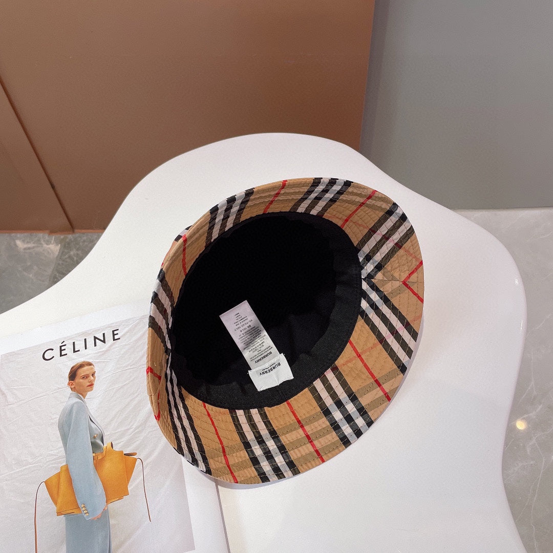 250527 New classic checkered fisherman's hat