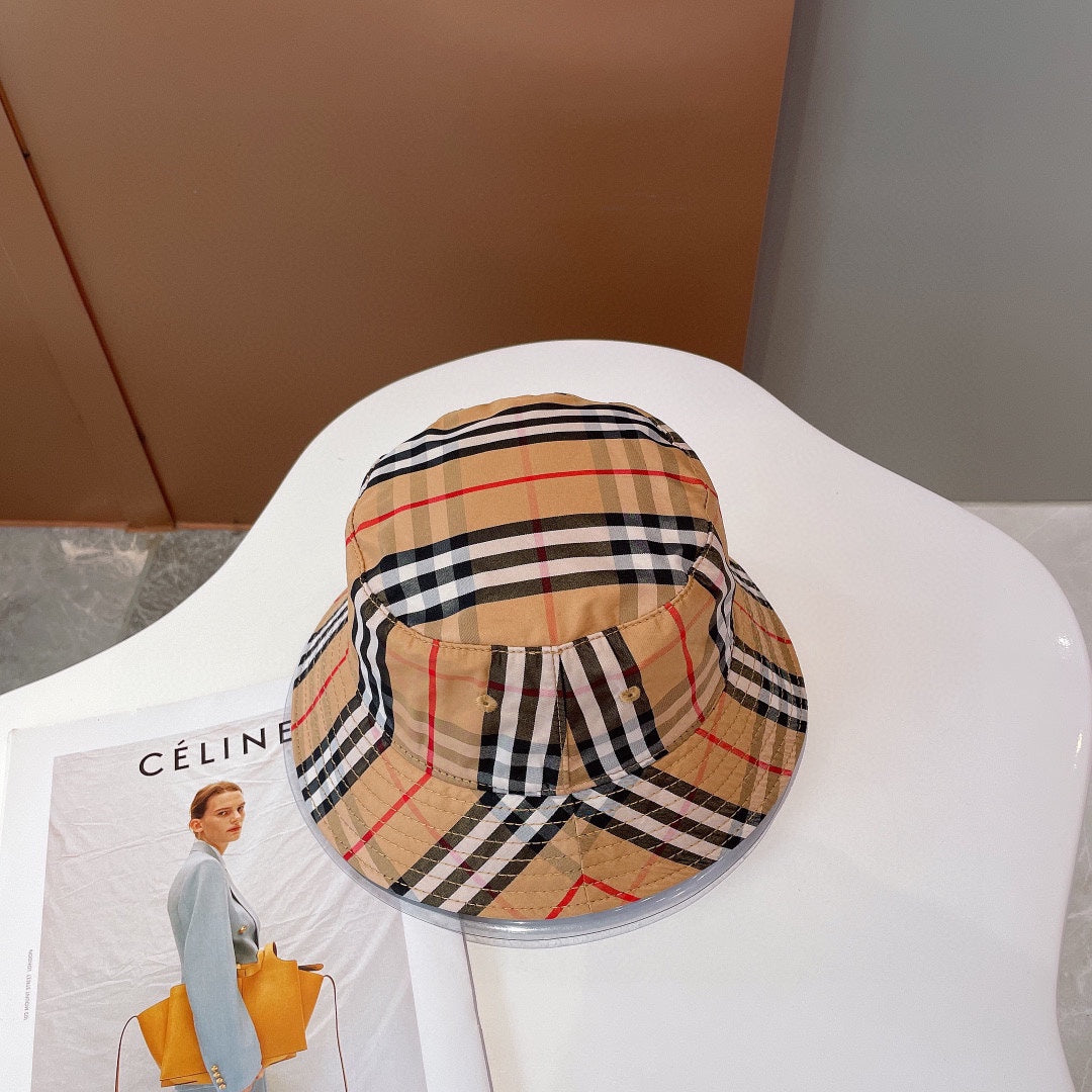 250527 New classic checkered fisherman's hat