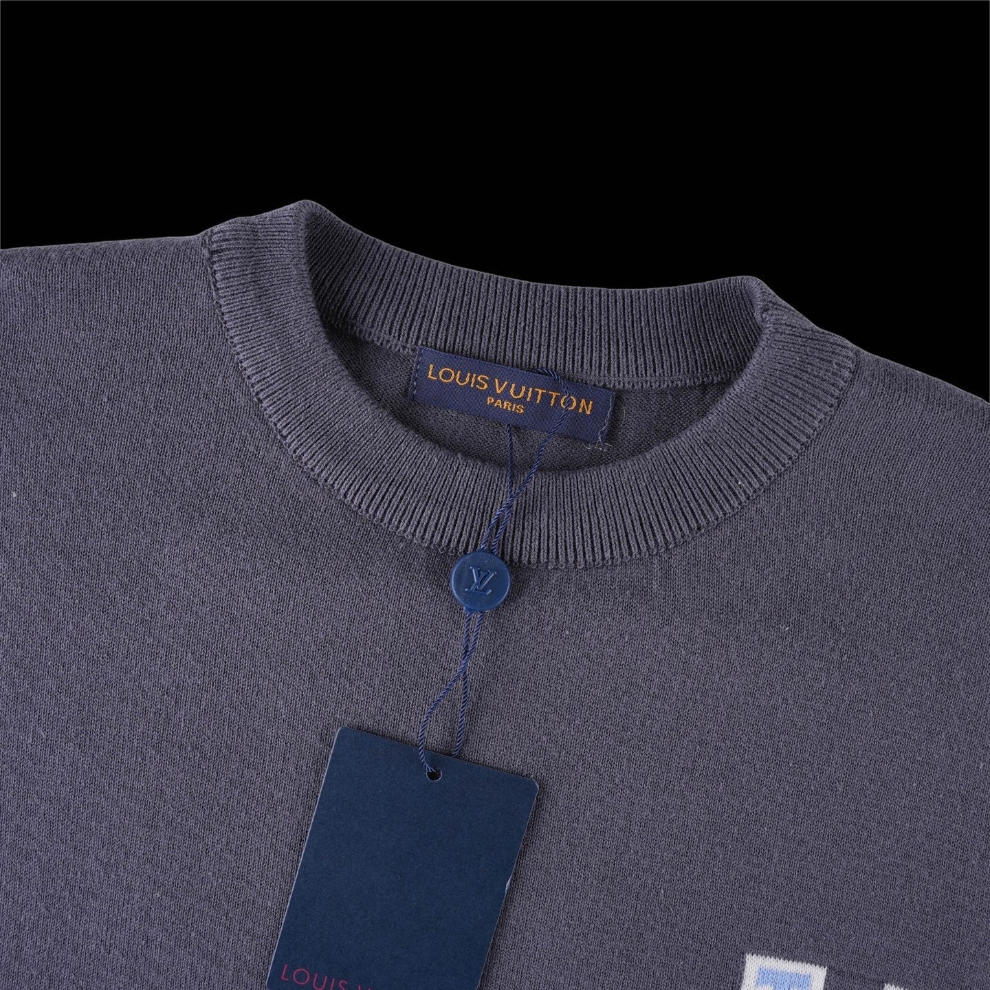 250617 New high-quality classic knitted round-neck sweater T-shirt