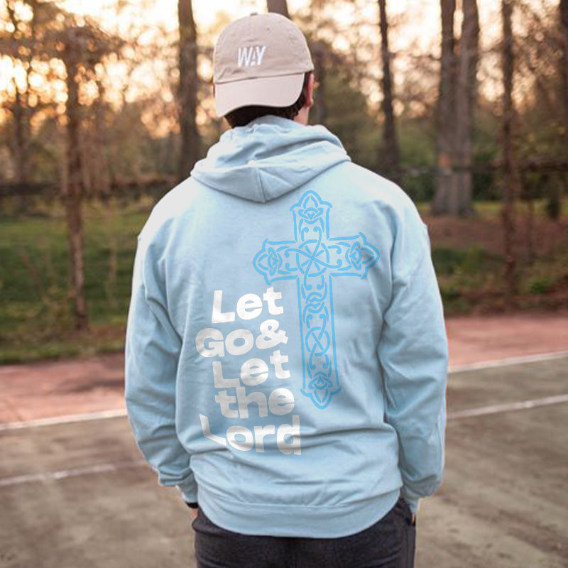 Let Go & Let The Lord Print Men's Hoodie