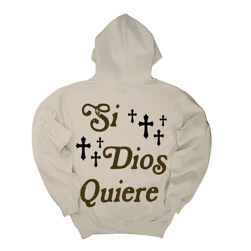 Si Dios Quiere Print Men's Hoodie