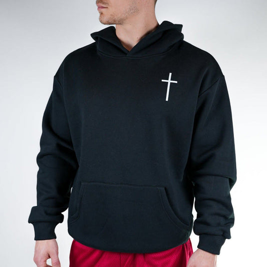 Jesus Is King Floral Print Long Sleeve Hoodie