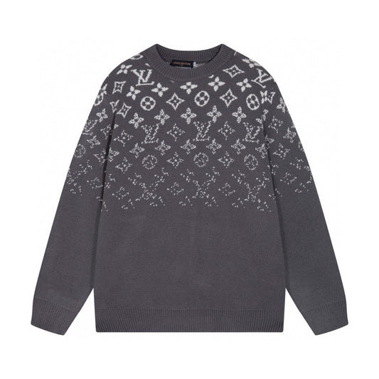 1126 New high quality graded jacquard wool knit sweater