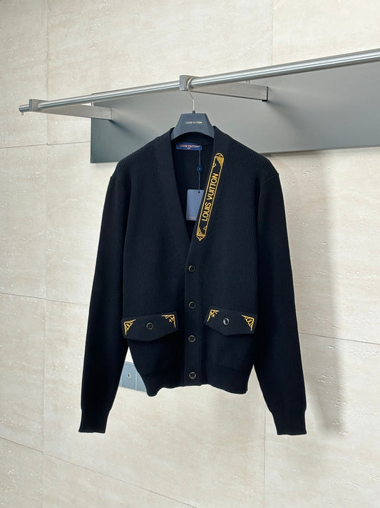 250617 A new high-quality embroidered short knitted cardigan