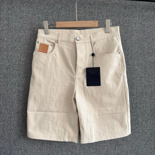 250617 New high-quality light-colored denim cotton shorts