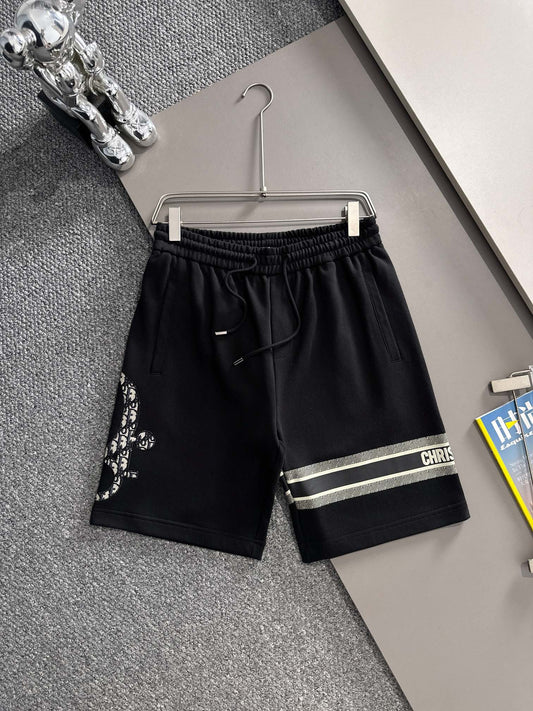 250617 New high-quality washed embroidered knitted shorts